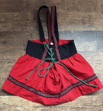 German Elfe Brand Red Folk Vintage Skirt Infant/Toddler