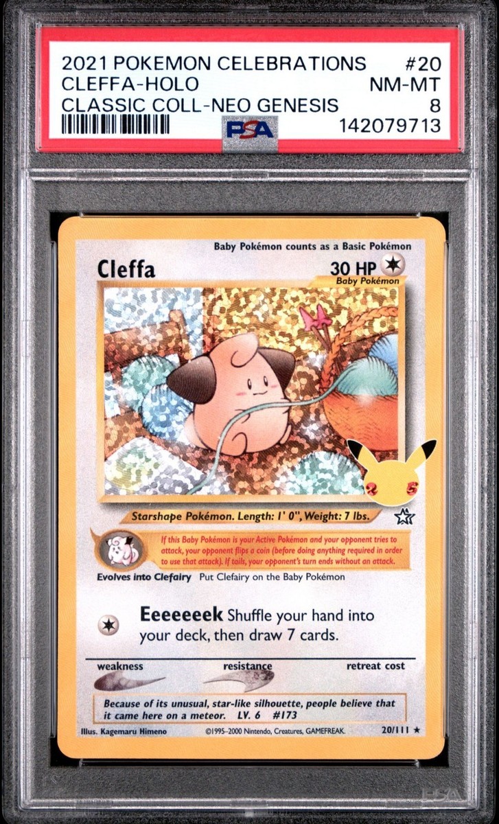 cleffa pokemon card price Cleffa 20/111 Celebrations: Classic Collection Holo for sale online