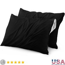 Waterproof Zippered Pillow Encasement Dust Mite Bed Bug Proof Easy Care Covers