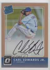 2016 Panini Donruss Optic Orange 85/99 Carl Edwards Jr #RR-CJ Auto 0x5e