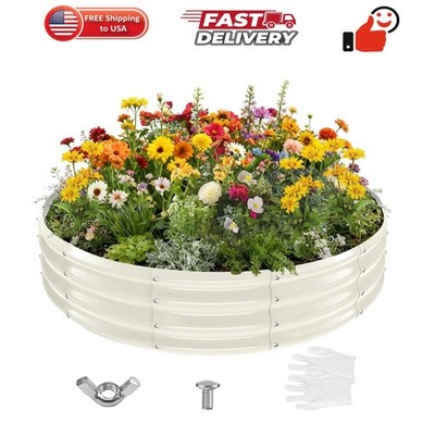 5FT Diameter Galvanized Garden Raised Bed/Plant Box/Fire Pit Ring - 0.8mm Thi...