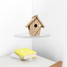 Scaffale da Parete Angolare Portaoggetti per Il Bagno Mensola Bagno