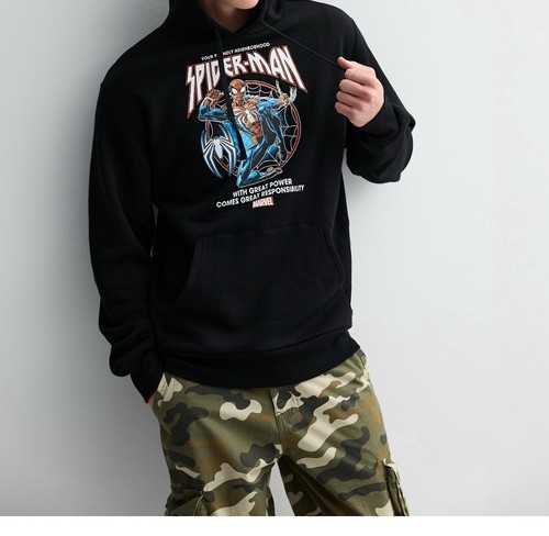 NUEVA Sudadera con Capucha Para Hombre Marvel Spider-Man Spidey Swing Gráfico TALLA M - Imagen 3 de 3