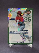 2025 Panini Prospect Edition Green Ice Prizm /149 - Conor Essenburg #121 Braves