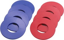 GoSports Replacement Washers Set of 8 for Washer 8 Washers, Blue, Red
