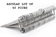 AESCULAP LOT OF 40 BH135R,BH145R Hemostatic Crile Curved Forceps Serrated 5.5"