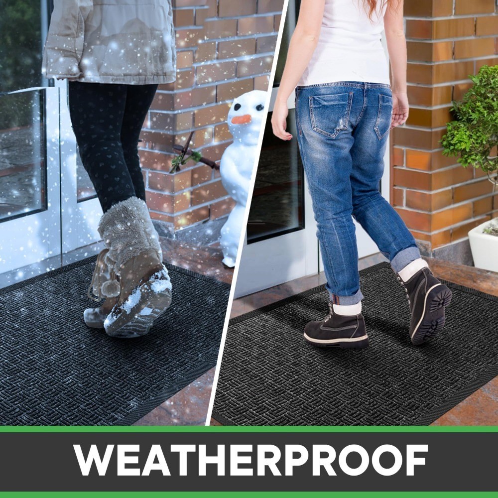 Heavy Duty Durable Welcome Mat Indoor Outdoor Waterproof Super Absorbent Door