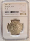 1936-S Rhode Island Commemorative Half Dollar — photo from another recent sale
