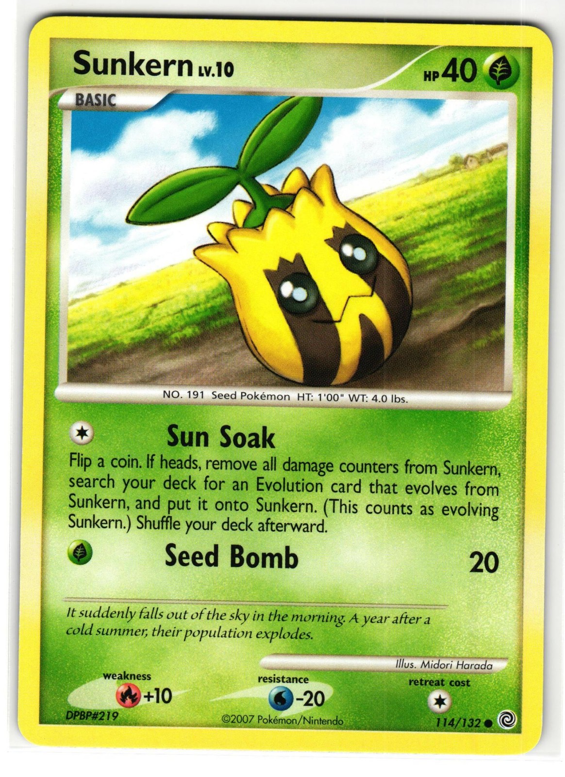 SUNKERN 114/132 SECRET WONDERS ENGLISH POKEMON TCG