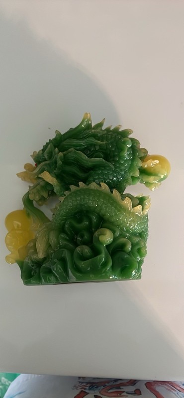 Vintage Carved Dragon Sculpture