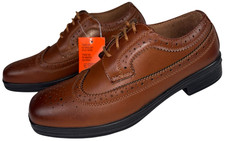 Deer Stags Boys Size 3 M Oxford Dress Shoes Ace Wing Tip Luggage Brown New