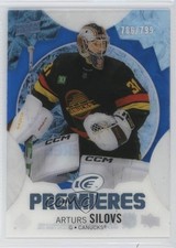 2023-24 Upper Deck Ice Ice Premieres Blue 706/799 Arturs Silovs #189 6u3