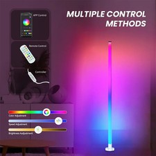 Tall RGB LED Floor Lights Minimalist Mood Lamp Colour Changing Corner Stand UK