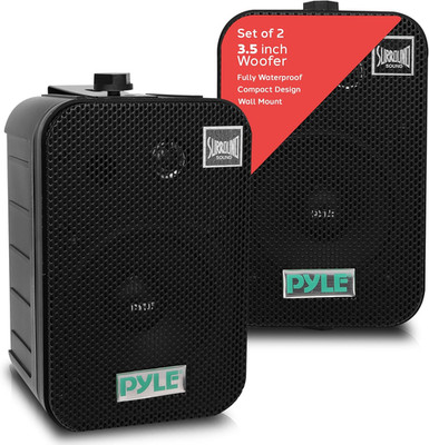 - Outdoor Speaker System Wired (Pair), Marine Grade 2 Way 300W Peak Power, 3.5'' 
