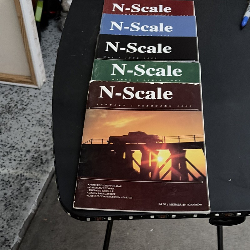 N-Scale Magazine Lot Of 5 1995