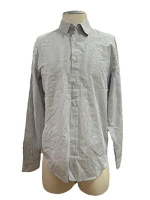 Abbott Elementary Volume 1 Mens Long Sleeve Button Up Shirt L White Gray Stripe