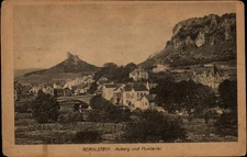 Gerolstein Auberg und Muntelei view Germany vintage postcard g426