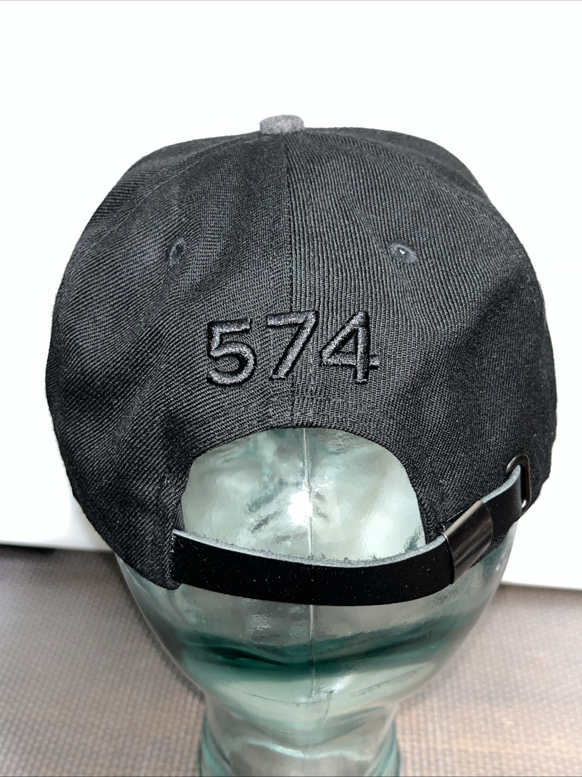 NEW ERA x New Balance 9FIFTY Snapback Hat Black Gray Wool 574 Strapback Limited image 6