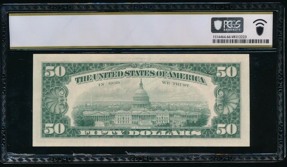 AC 1969A $50 FRN New York PCGS 66 PPQ Fr 2115-B gem uncirculated - Image 2 of 2