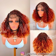 Ships next day 2days SHIPPING Full lace knotless Braided wig box braid cornrow