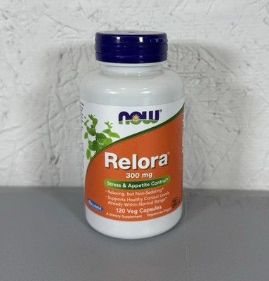 NOW Foods Relora 300mg Herbal Stress Support Supplement 120 Veg Caps EXP 12/2026