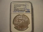 2016-W  Silver Eagle Early release NGC MS-70 BURNISHED -Lettered Edge