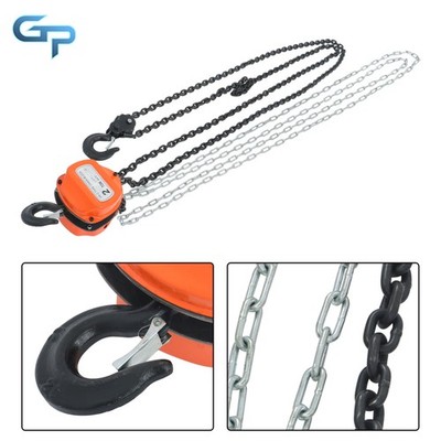 2 Ton/4400 lbs Capacity 10FT Come Along Hand Chain Hoist G80 Galvanized Chain