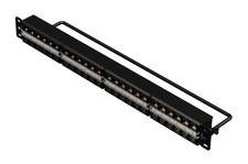 Belden RVAPPF1U48BK 10GX REVConnect Cat6a Patch Panel - 48 Port - 1U Preloaded 
