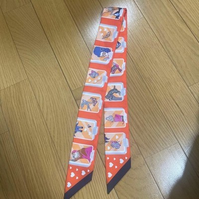 HERMES Twilly HERMES STORY Seide mehrfarbig mit Karton gebraucht