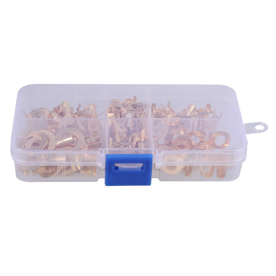 Crimp Connector 88g / 3.11oz Gold 150pcs/set Lugs Ring Copper Wire Terminals - Image 3 of 4