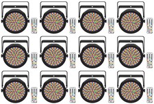 12 Chauvet DJ EZPAR 64 RGBA ILS Rechargeable Battery RGBA LED Par Wash Up-Lights