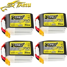 4X Tattu 750mAh 14.8V 95C 4S Lipo Battery XT30 For FPV Racing Drone Quadcopter