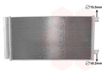 Kondensator, Klimaanlage 17015702 VAN Wezel FüR Fiat Jeep