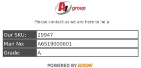 MERCEDES SPRINTER 313 CDI MK2 B906 06-13 ENGINE ECU  A6519000601