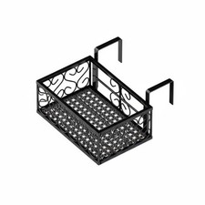 Indoor Hanging Flower Rack, Iron Balcony Railing Pot Holder Stand, Sill