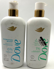 2 Pack Dove Body Wash Acne Clear Hydration Boost 18.5 oz ea
