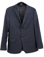 Lauren Ralph Lauren Blazer Sport Coat Boys Sz 16R Navy Pinstripe Church Wedding