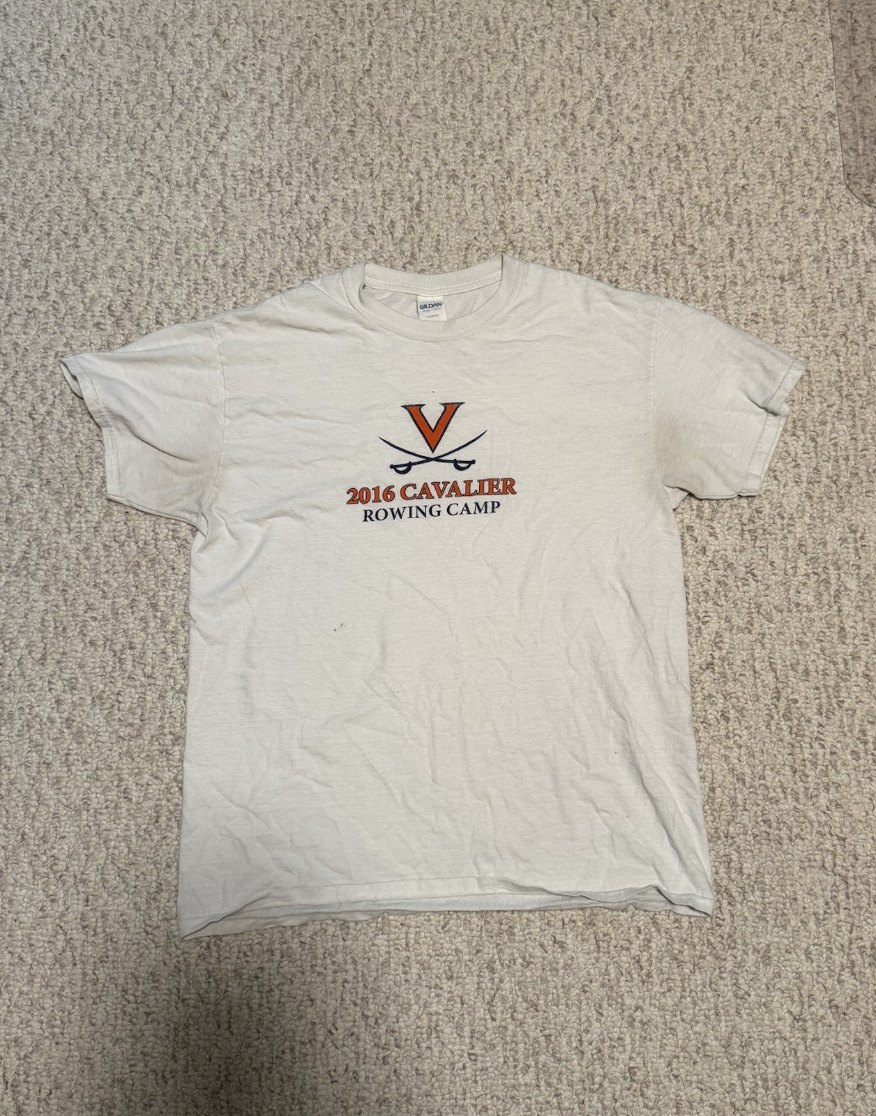 FILA T shirt University Of Virginia UVA Cavaliers campo di canottaggio taglia media