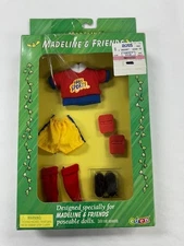 Madeline Doll & Friends " Goal " Soccer Clothing Set 1999. #33448 NIB