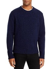 Hugo Boss Men's Siove Wool Blend Crewneck Sweater in Navy-Small