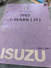 1987 Isuzu I- Mark Workshop Service Repair Manual Jt Factory Oem