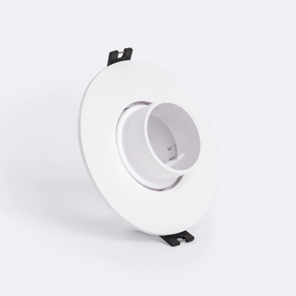Aro Downlight Circular Basculante Bajo UGR para Bombilla LED GU10 / GU5.3 Corte