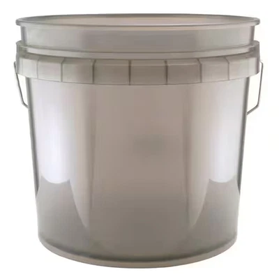 BRANDED Leaktite 3.5 Gallon Translucent Gray Bucket with Handle