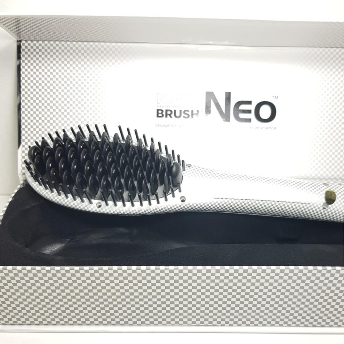 Neo Ionic Heated Straightener Brush Straightening Heat Brush - Hair Straightening Brush for  main image 3
