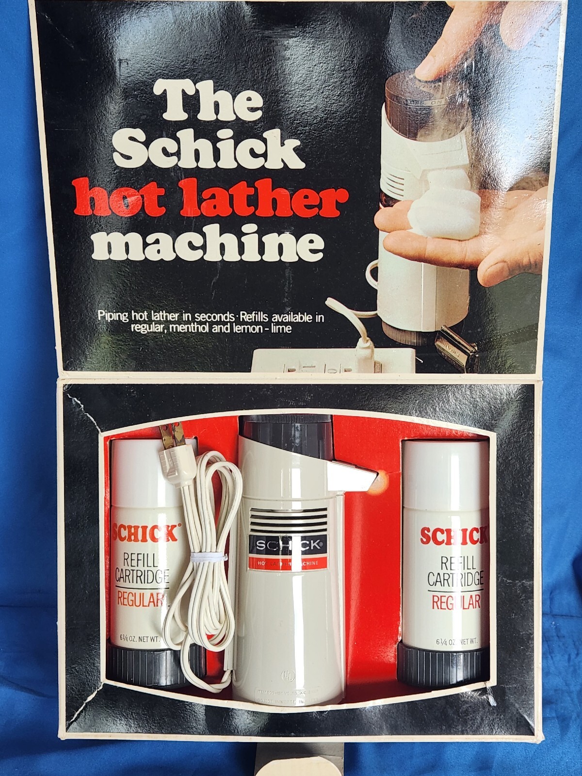 Vintage 1970s Schick Hot Lather Shaving Cream Machine Great Working