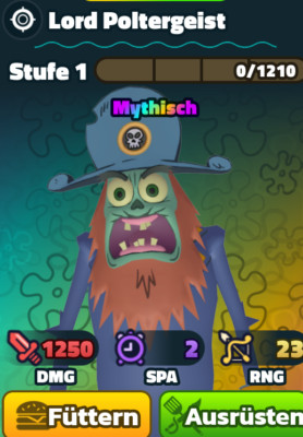LORD POLTERGEIST! SPONGEBOB TOWER DEFENSE UNIT INTERNATIONAL STORE!