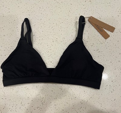 plain black bralette