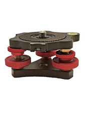 Camera Tripod Head Leveling Base Aluminum Alloy Triple-wheel Precision Leveler