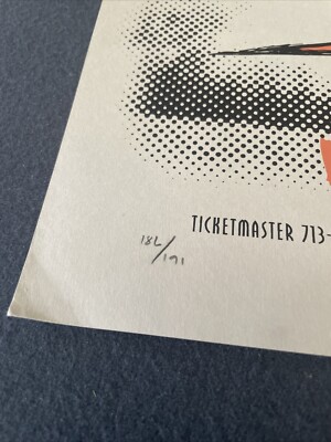 THE PIXIES Original Concert POSTER LIMITED ED Numbered Signed RARE