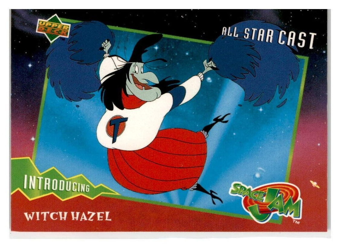 1996 Upper Deck Space Jam All-Star Cast Introducing Witch Hazel #18